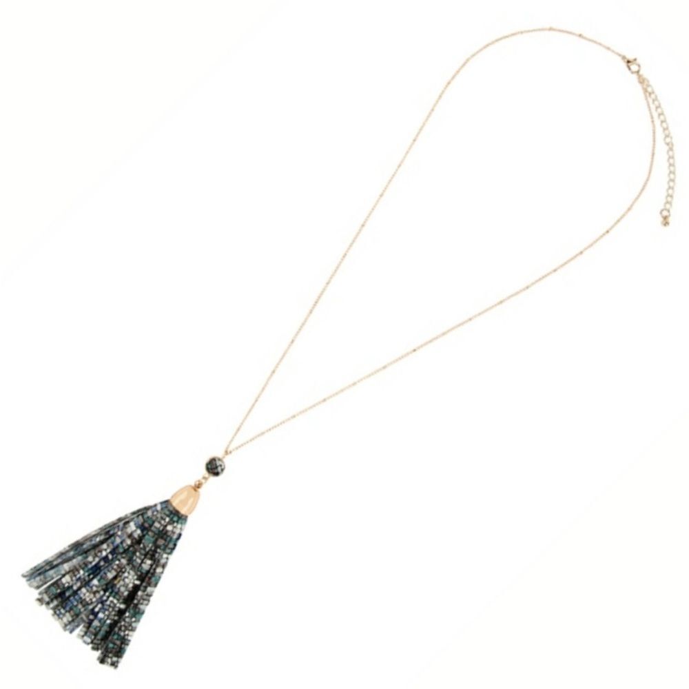 Beaded‎ Tassel Necklace